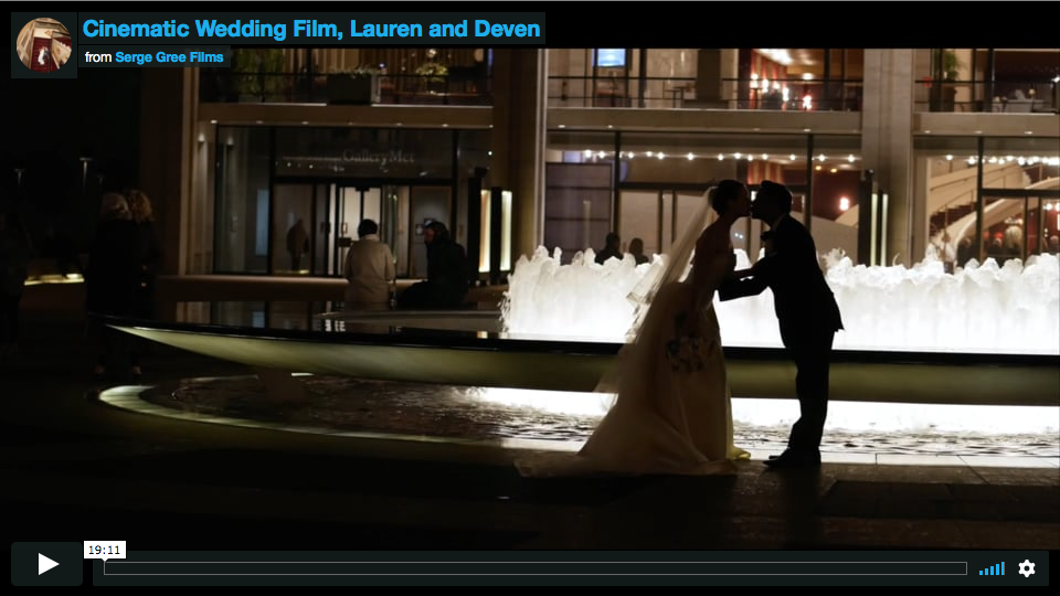 NYC wedding videography