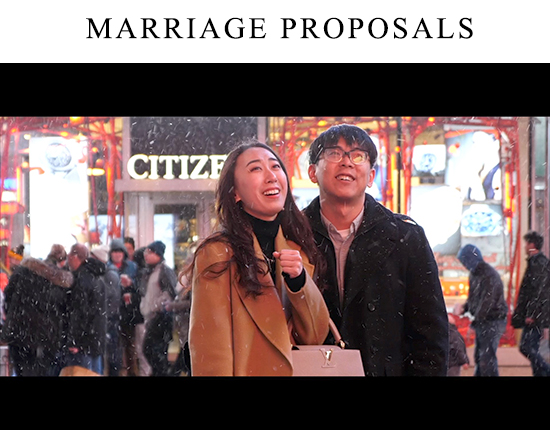 NYC marriage proposal videos