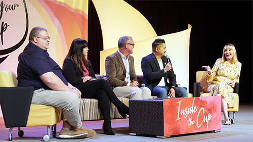 Conference live streaming setup at Hudson Valley event venue