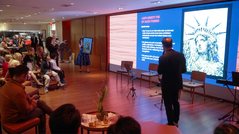 Multi camera live streaming production for corporate event in NYC